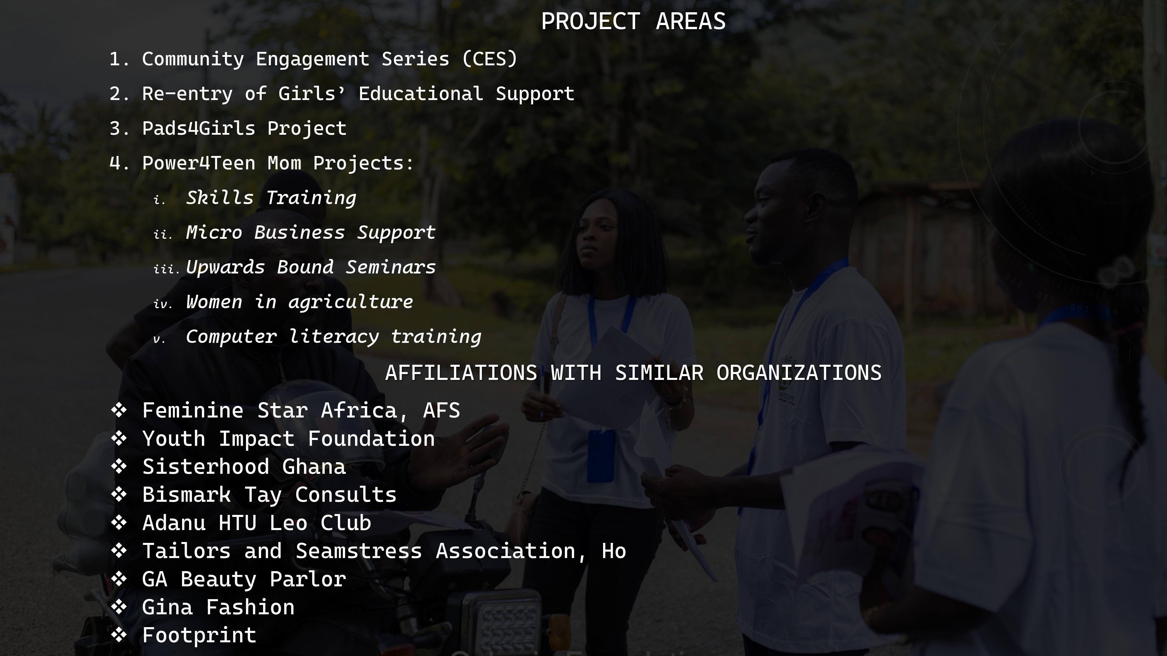 Osbrain Foundation's Project Areas